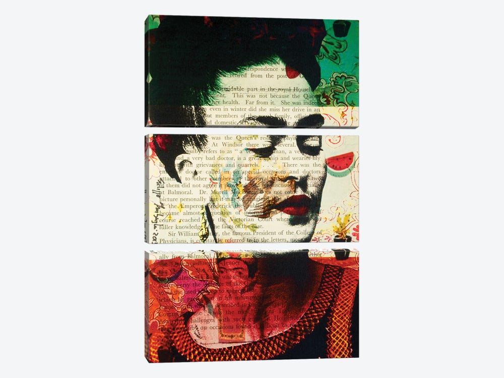 Frida Kahlo by Filippo Imbrighi 3-piece Canvas Print