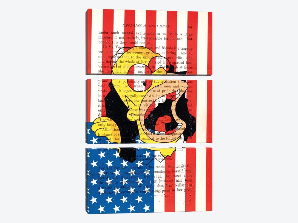 Homer by Filippo Imbrighi 3-piece Canvas Artwork