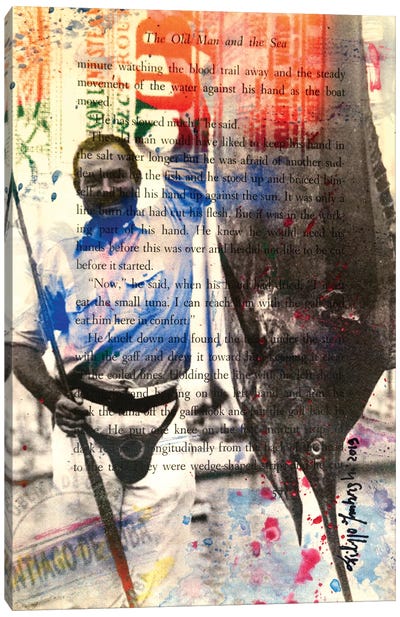 Ernest Hemingway I Canvas Art Print - Filippo Imbrighi