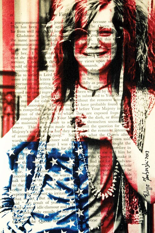 Janis Joplin by Filippo Imbrighi wall art