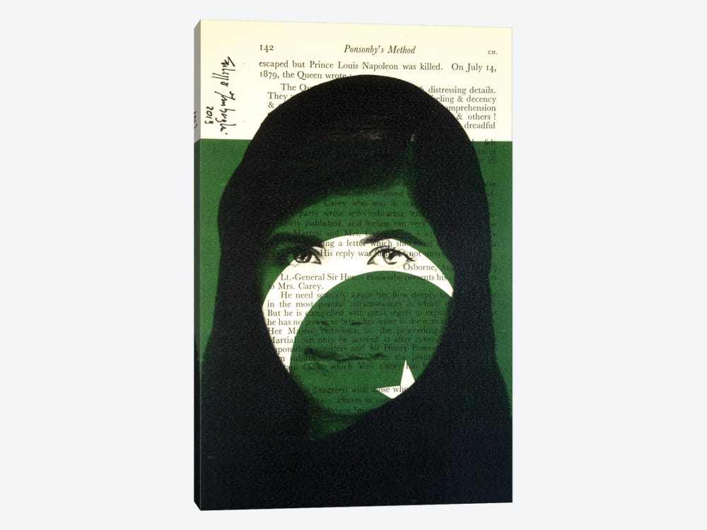 Malala Yousafzai by Filippo Imbrighi 1-piece Canvas Artwork
