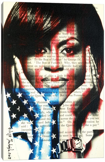 Michelle Obama Canvas Art Print - Filippo Imbrighi