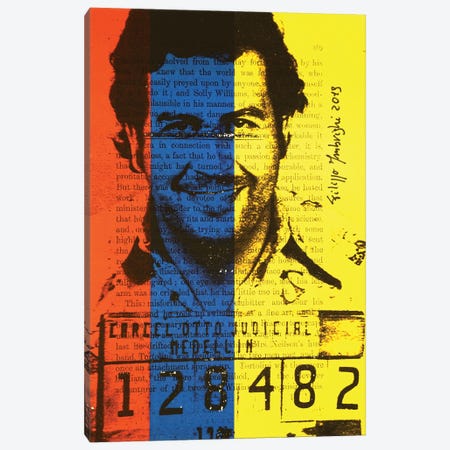 Pablo Escobar Canvas Print #FPI52} by Filippo Imbrighi Canvas Artwork