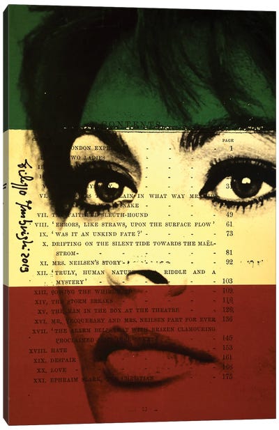 Sophia Loren III Canvas Art Print - Filippo Imbrighi