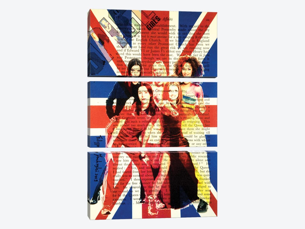 Spice Girls by Filippo Imbrighi 3-piece Canvas Wall Art