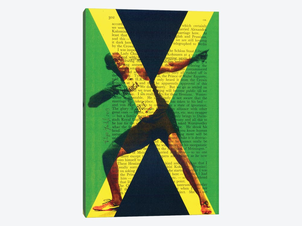 Usain Bolt by Filippo Imbrighi 1-piece Canvas Art