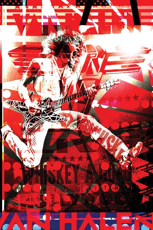 Eddie Van Halen by Filippo Imbrighi wall art