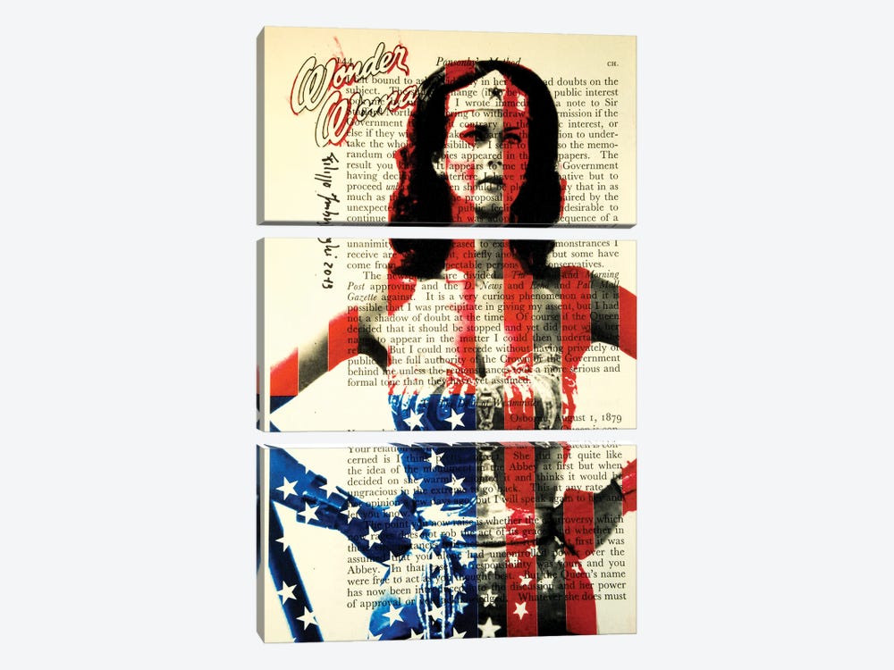 Wonder Woman by Filippo Imbrighi 3-piece Canvas Art Print