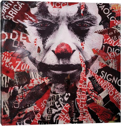 Put On A Happy Face Canvas Art Print - The Joker
