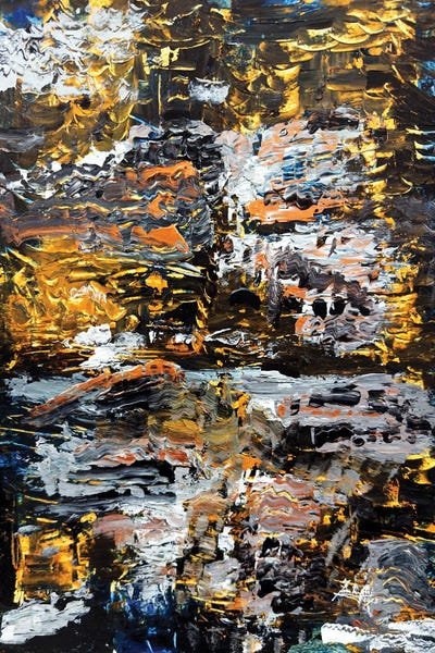 Layers XVI by Filippo Imbrighi framed canvas print