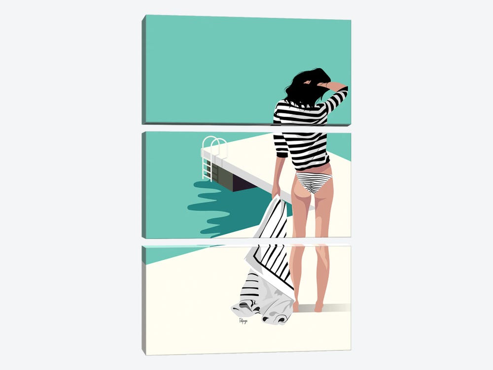 The Pier by Fatpings Studio 3-piece Canvas Art Print
