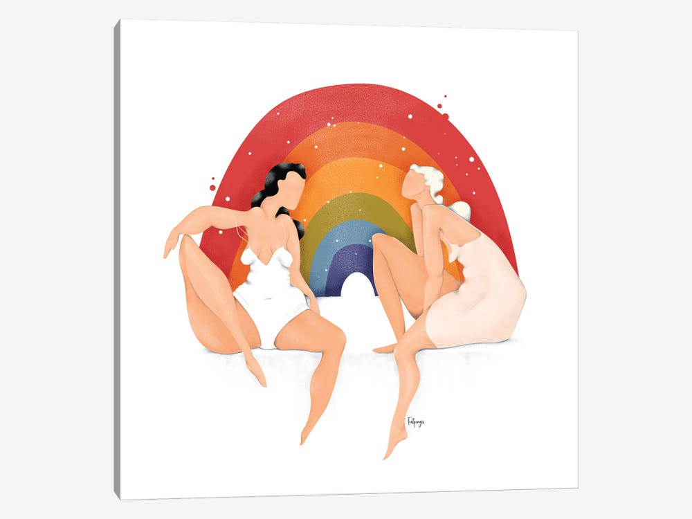 Under The Rainbow by Fatpings Studio 1-piece Art Print