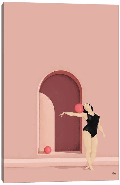 Balance Series - Blush Canvas Art Print - Fatpings Studio