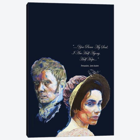 Jane Austen - Love Quote - Persuasion Canvas Print #FPT102} by Fanitsa Petrou Canvas Art Print