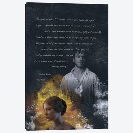 Jane Eyre Quote Canvas Print #FPT106} by Fanitsa Petrou Canvas Wall Art