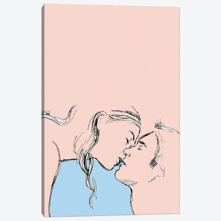 Kissing Canvas Print #FPT12} by Fanitsa Petrou Canvas Print