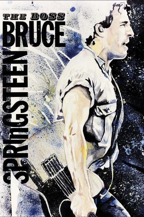 Bruce Springsteen Portrait by Fanitsa Petrou wall art