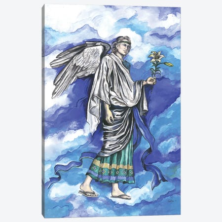 The Seven Archangels - Archangel Gabriel Canvas Print #FPT156} by Fanitsa Petrou Canvas Art Print