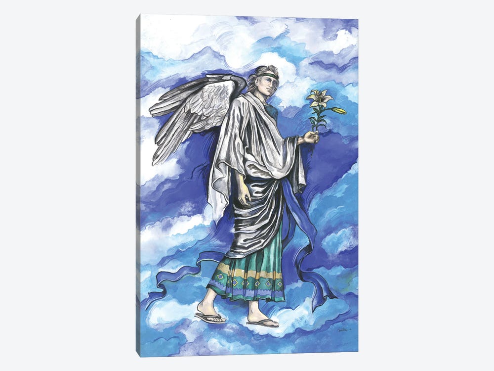 The Seven Archangels - Archangel Gabriel by Fanitsa Petrou 1-piece Canvas Art