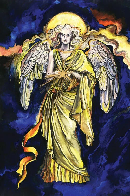 The Seven Archangels - Archangel Jophiel by Fanitsa Petrou wall art
