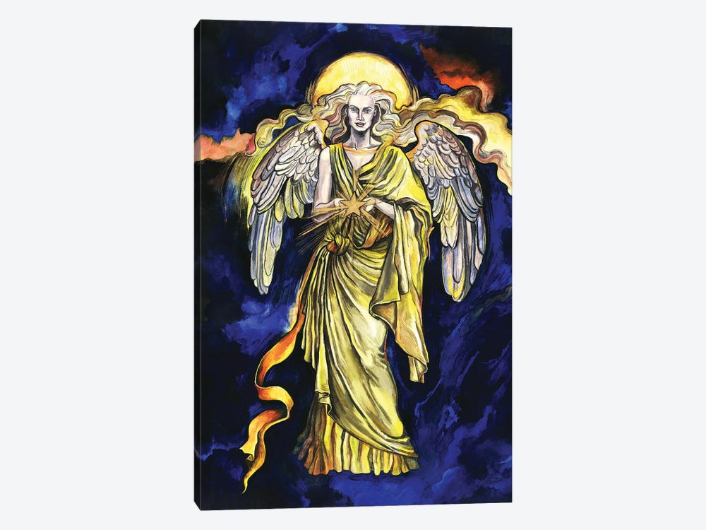 The Seven Archangels - Archangel Jophiel by Fanitsa Petrou 1-piece Canvas Print