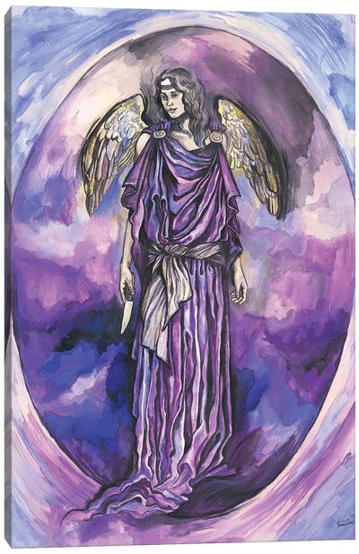 The Seven Archangels - Archangel Zedkiel Canvas Art Print - Fanitsa Petrou