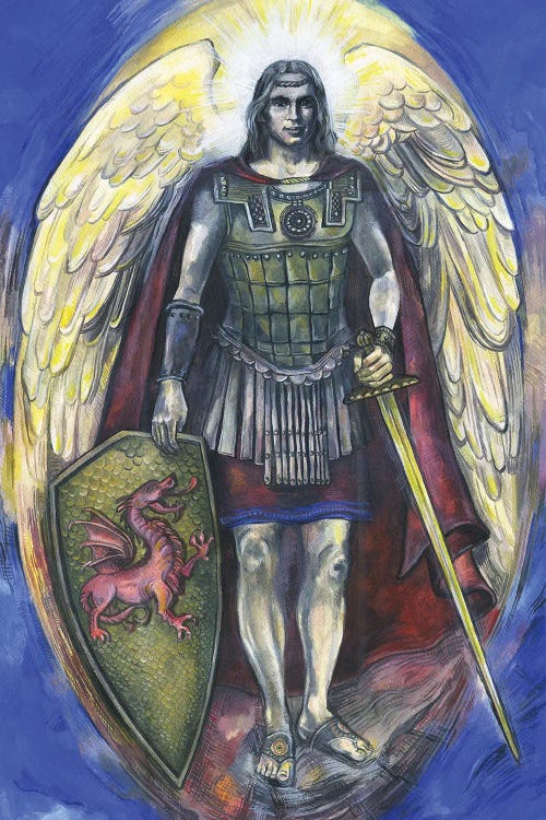 The Seven Archangels - Archangel Michael With Sword