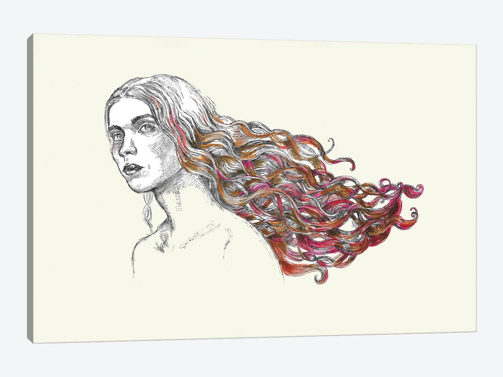 Red Hair by Fanitsa Petrou 1-piece Art Print