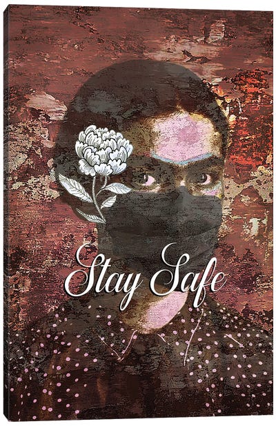Stay Safe Canvas Art Print - Frida Kahlo