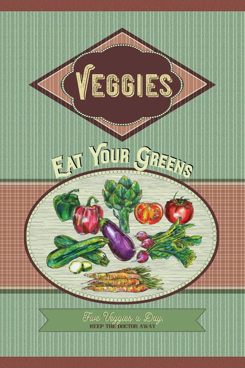 Eat Your Greens by Fanitsa Petrou wall art
