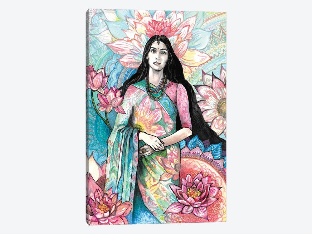 Lotus Flower by Fanitsa Petrou 1-piece Canvas Art Print