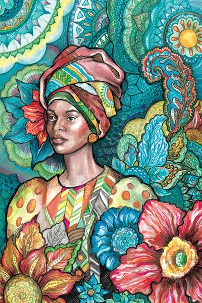 Paisley: African Flower by Fanitsa Petrou