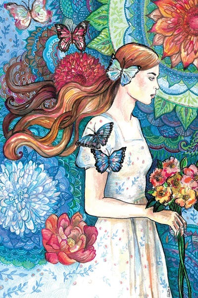 Fanitsa Petrou: Flowers and Butterflies by Fanitsa Petrou