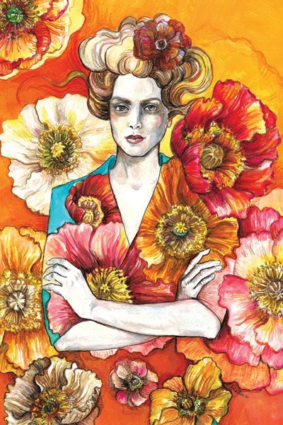 Anemones by Fanitsa Petrou canvas print