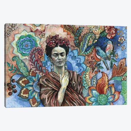 Frida - Sacred Garden Canvas Print #FPT20} by Fanitsa Petrou Canvas Artwork