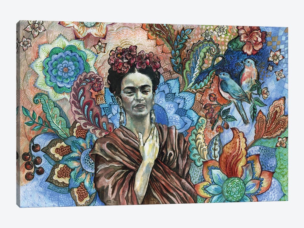Frida - Sacred Garden by Fanitsa Petrou 1-piece Canvas Art