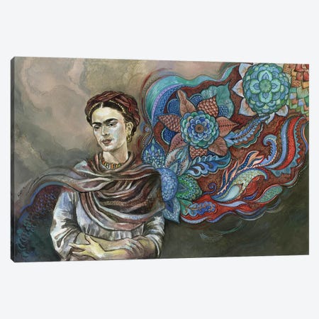Frida Floral I Canvas Print #FPT22} by Fanitsa Petrou Canvas Art