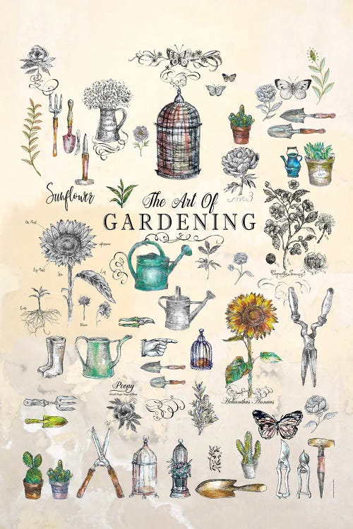 The Art Of Gardening by Fanitsa Petrou wall art