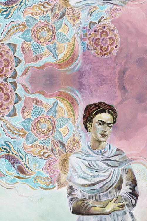 Frida On Pink by Fanitsa Petrou wall art