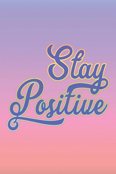 Stay Positive by Fanitsa Petrou acrylic art print