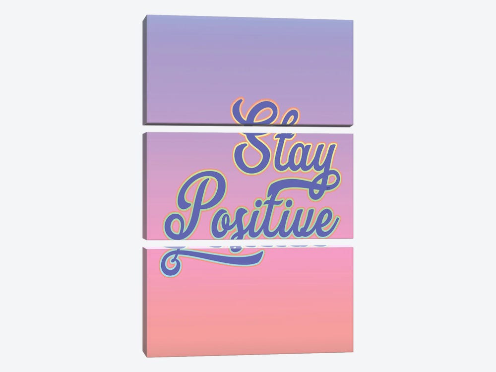 Stay Positive by Fanitsa Petrou 3-piece Canvas Art Print