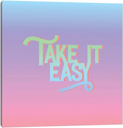 Take It Easy Canvas Art Print - Y2K