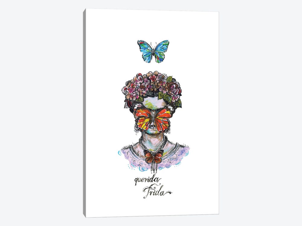 Frida - Butterfly by Fanitsa Petrou 1-piece Canvas Art