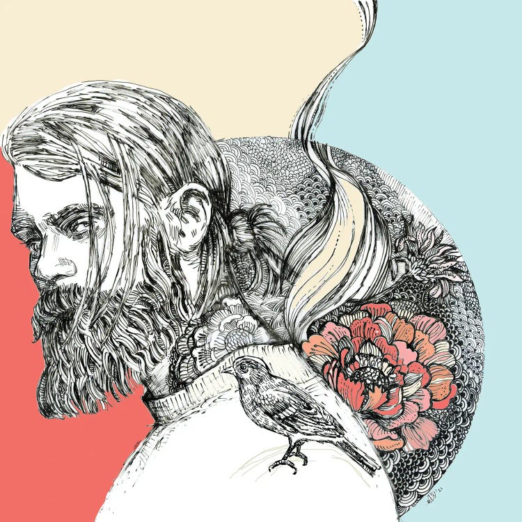 Manbun by Fanitsa Petrou wall art