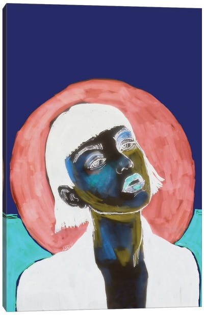 Blue Moon III Canvas Art Print - Fanitsa Petrou