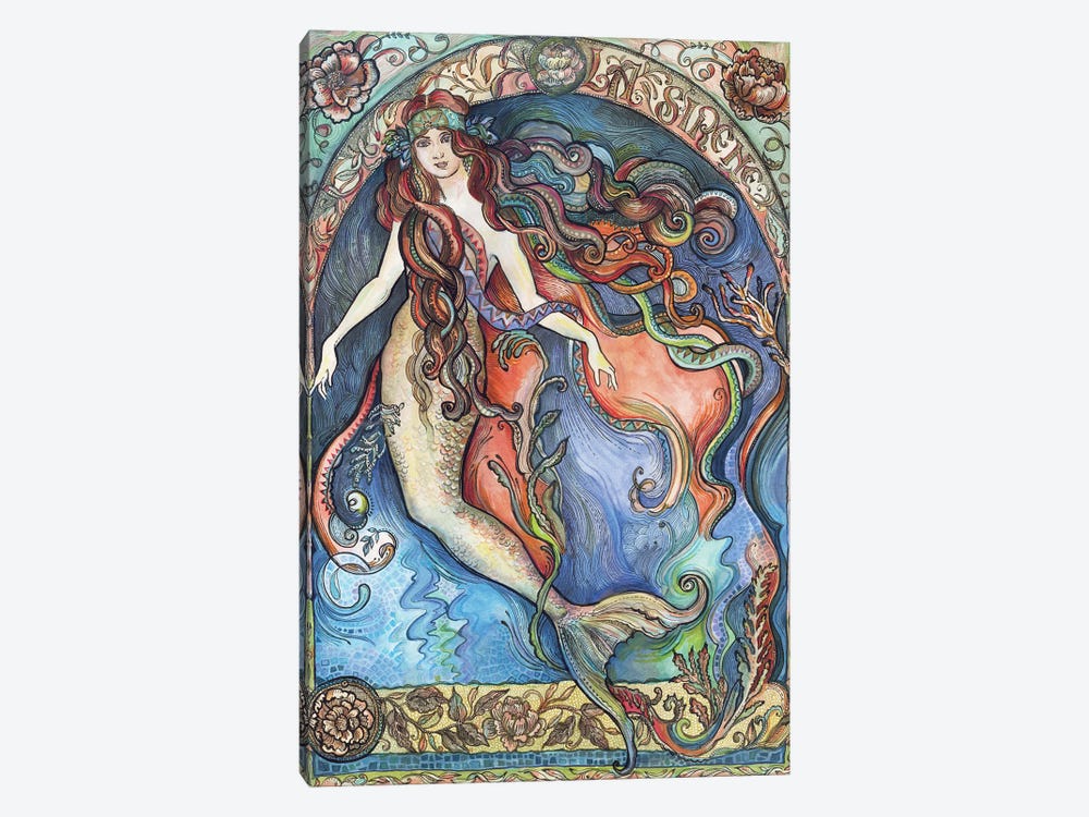 A Mermaid - La Sirène by Fanitsa Petrou 1-piece Canvas Wall Art