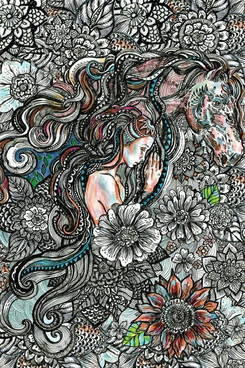 Spirit Animal Horse by Fanitsa Petrou wall art