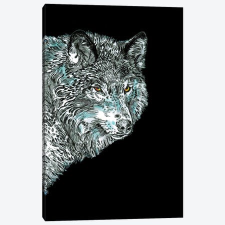 Spirit Animal Wolf Canvas Print #FPT310} by Fanitsa Petrou Canvas Artwork