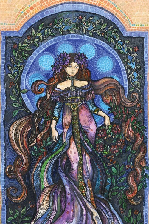 Art Nouveau Spring - I by Fanitsa Petrou wall art