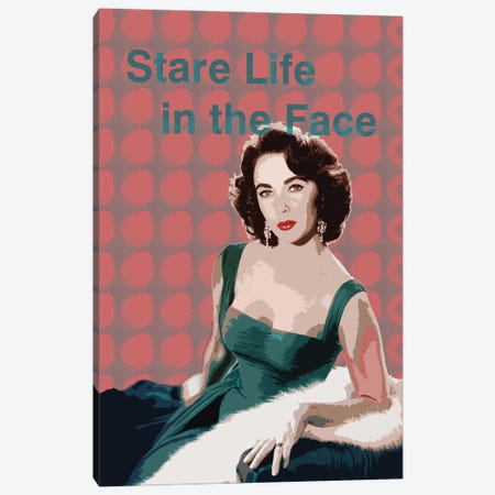 Elizabeth Taylor Star Life In The Face Canvas Print #FPT334} by Fanitsa Petrou Canvas Print